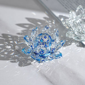 Bijoux en cristal de lotus exquis, vente chaude personnalisée, décoration d'intérieur, grande fleur de lotus en cristal, artisanat de bijoux, cadeaux - Product Image 3