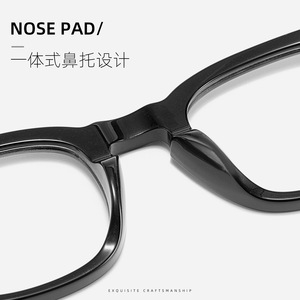 Monture de lunettes carrée en acétate, bordure de 4 mm, unisexe, monture complète, verres remplaçables, fabriqué à Danyang - Product Image 5