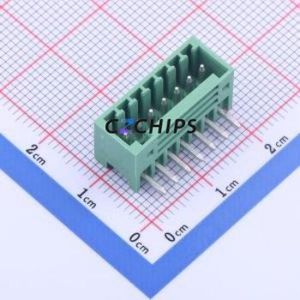 DB2ERC-2.5-7P-GN Plug-in Terminal Block Bent Lead Through Hole,P=2.5mm Connector Board-to-Board / Socket Closed 1x7P 2.5mm Green - Product Image 1