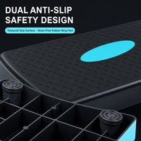 Plateforme de step aérobique professionnelle réglable à 2 niveaux, antidérapante, en ABS, 68 cm, pour la maison, la salle de sport, le cardio et l'entraînement physique