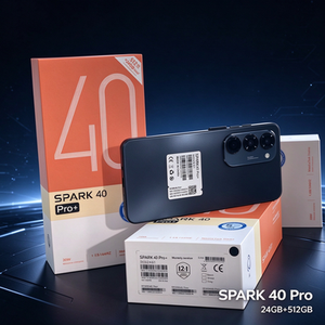 โทรศัพท์มือถือ Spark 40 Pro+ LTE หน้าจอ HD เต็มจอขนาด 6.8 นิ้ว Deca Core 24GB 512GB แบตเตอรี่ 5000mAh ปลดล็อค OEM รองรับภาษาสเปน/ฝรั่งเศส เยอรมัน - Product Image 4