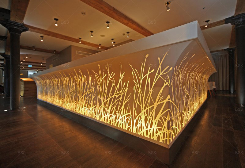 レストラン用バーカウンタートップスタイリッシュなカスタム