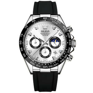 Nouvel arrivage de montres de marque de luxe pour hommes petite montre-bracelet sport étanche à trois aiguilles avec chronographe montre à quartz avec logo personnalisé - Product Image 4