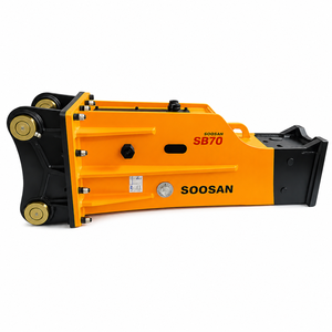 For SB70 Box Type <b>Hydraulic</b> <b>Breaker</b> Yellow Construction Mining Equipment Core Chisel Hammer 16-21 Tons 1 Year Warranty - Product Image 1