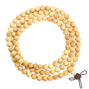 Cliff Cypress Wood <b>Beads</b> 108 Pieces Round Ethnic Style Prayer <b>Beads</b> For <b>Men</b> Women Couples Jewelry <b>Bracelet</b> - Product Image 4
