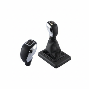 Chrome Sport Gear <b>Knob</b> with Framed Gear <b>Shift</b> Boot for Ford Connect LONG Feature Elegant Car Accessory - Product Image 2