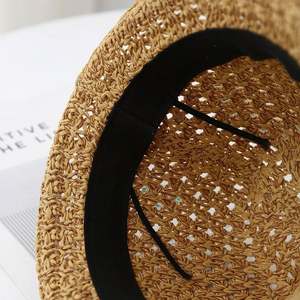 Petit chapeau haut de forme rétro britannique pour femme, chapeau de soleil d'été pour la plage, style jazz élégant, chapeau Fedora décontracté pour homme - Product Image 3