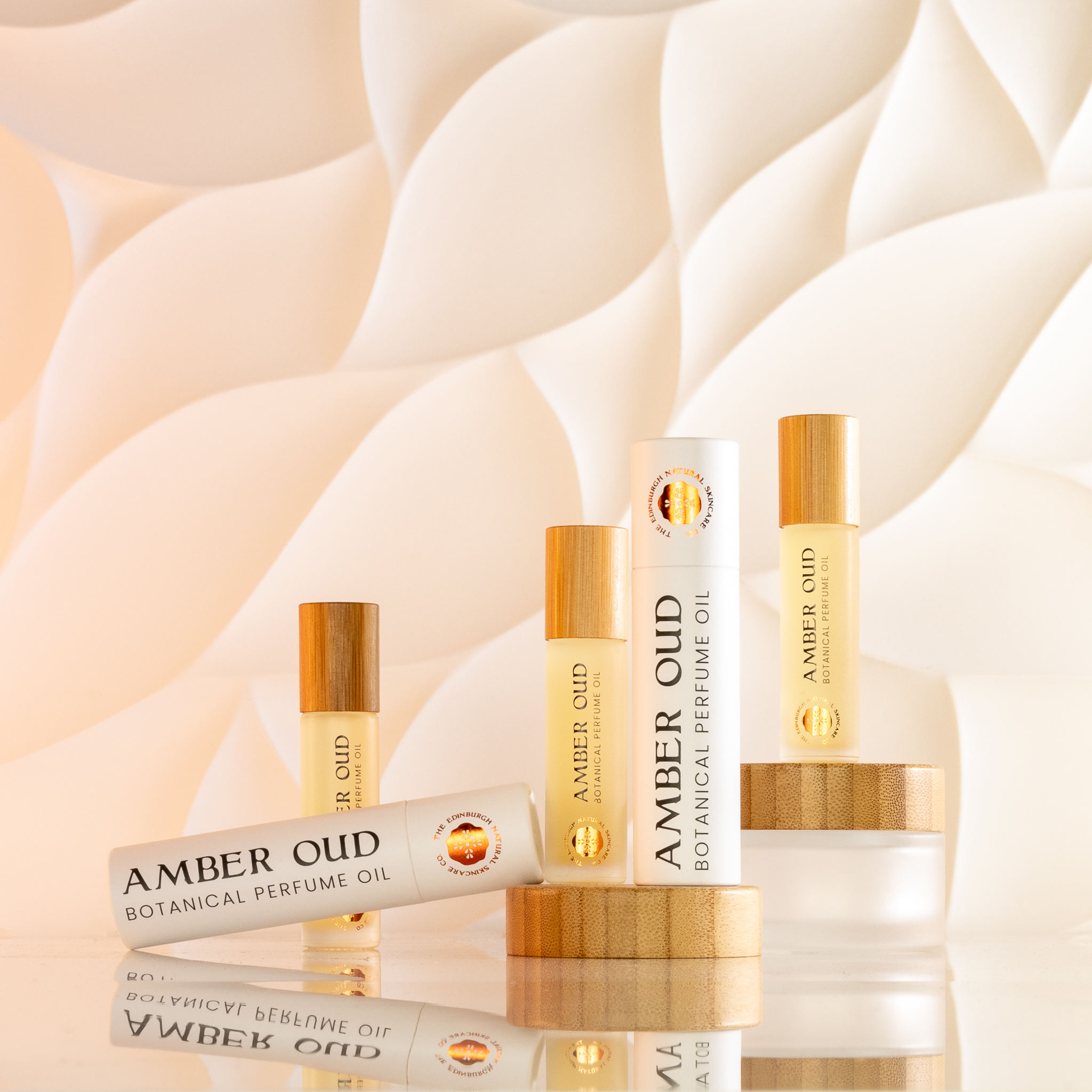 Botanical Perfume Oil 10ml Amber Oud Rollerball Parume Mini - 100% Natural Handmade Perfume Oil - The Edinburgh Natural Skincar