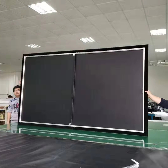 120 Inch 16:9 ALR Fixed Frame Projector Screen for Living Room, Ambient Light Rejection Technology