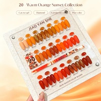 Collection Qingyu de vernis gel couleur unie 20 couleurs, style Morandi Macaron, couleurs translucides diamantées, fournitures pour ongles pour usage en salon