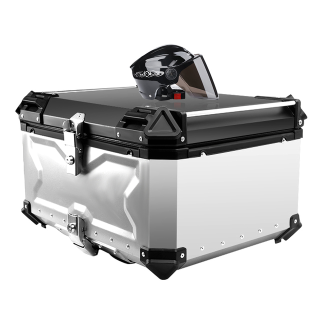Strongest 100l Motorcycle Top Box Aluminum Tail Box Motorcycle Top Case for Any Motorcycle