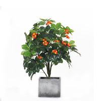 Décoration intérieure de fausses plantes artificielles pour les mariages d'intérieur
