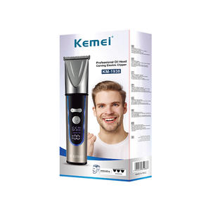 Tondeuse à cheveux électrique Kemei KM-1938 avec écran numérique, rechargeable, corps métallique, pour usage domestique - Product Image 5