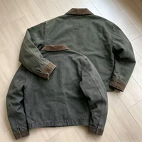 Veste de travail vintage pour homme de haute qualité personnalisée, veste bomber en toile enduite avec fermeture éclair, veste de travail rembourrée