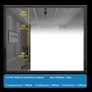 ฟิล์มตกแต่งหน้าต่างลายจุดไล่สีขาวแบบติดเอง ขายดี กันน้ำ ป้องกันความเป็นส่วนตัว วัสดุ PET - Product Image 6