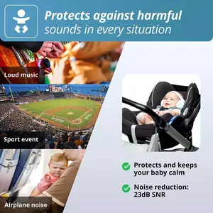 Nuovo Design certificato CE riduzione del rumore paraorecchie protezione per le orecchie del bambino protezione dell'udito bambini paraorecchie per bambini protezione per le orecchie