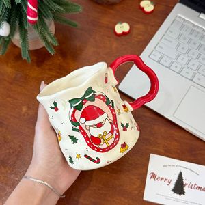 Christmas Foreign Trade Ceramic Mug Large Capacity Cute Creative Design Customized Logo Without Lid Gift - Product Image 4