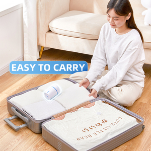 Sacchetto di Compressione <span class=keywords><strong>Sottovuoto</strong></span> Portatile di Alta Qualità <span class=keywords><strong>per</strong></span> <span class=keywords><strong>Vestiti</strong></span> con <span class=keywords><strong>Pompa</strong></span> Elettrica Automatica Bianca - Product Image 4