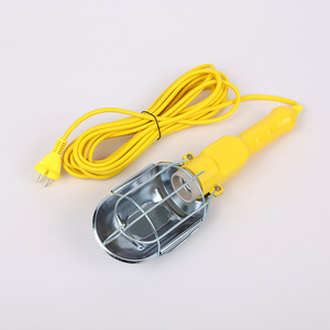 Lampe d'inspection portative jaune de type A avec abat-jour en fil de fer et fil de cuivre pour l'entretien et l'inspection des machines industrielles - Product Image 2
