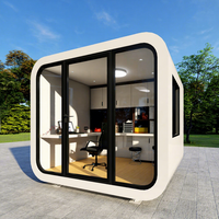 Maison conteneur de bureau Garden Useful Meeting Pod Maison préfabriquée de meilleure qualité Cabine Apple assemblée avec plaque d'aluminium
