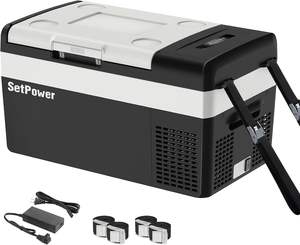 Taşınabilir 25L elektrikli soğutucu buzdolabı RF25 USB 12/24V pil güç App kontrol araba buzdolabı seyahat kamp RV için açık kullanım - Product Image 5