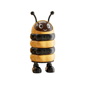 Cubo de Basura con Diseño de Abeja, con Doble Compartimento y Bolsa Oculta, para Uso en Interiores - Product Image 4