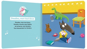 Livre sonore interactif avec boutons à presser pour tout-petits, contenant des comptes-rendus et des berceuses françaises pour l'heure du coucher - Product Image 2