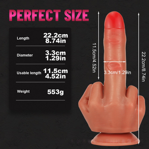 Nouveau Dildo à Ventouse pour Femmes, Masturbateur Féminin en Silicone Liquide, Dildos Réalistes en Forme de Doigt, Stimulateur Vaginal et Anal, Jouet Sexuel - Product Image 2