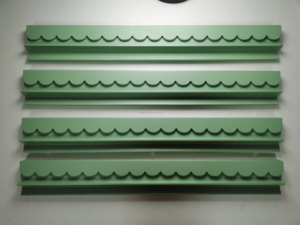 Supports de Mahjong en bois de hêtre vert de luxe de haute qualité, festonnés, avec poussoirs, couleur personnalisée / 4 supports de Mahjong - Product Image 3