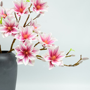 Fleurs artificielles de magnolia Dongchen Crafts, tige unique, pour vase, décoration de salon ou de mariage - Product Image 2