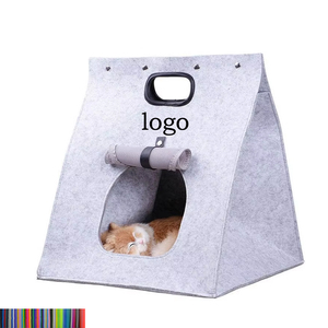 Promotion for Cute Custom Logo Cat House Multifunctional Portable Outdoor Pet Shelter Detachable Washable Felt Pets' Backpack