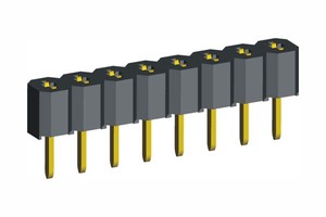 Nhựa đen đôi cách điện 2.54mm Nữ tiêu đề B1 B2 loại PCB ổ cắm 3.6mm/5.0mm/7.2mm/8.5mm chiều dài Nhà sản xuất - Product Image 2