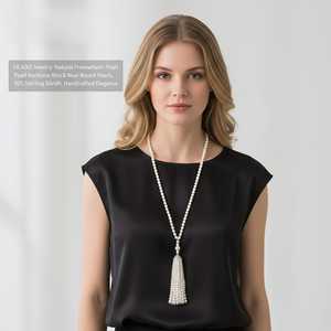 Collar de Perlas Cultivadas con Borla - Product Image 1