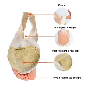 Scarpe da donna con suola completa Yoga danza piedi mutande con pelle lirica in rete per bambini calze da ballo per bambini HA02095 - Product Image 5
