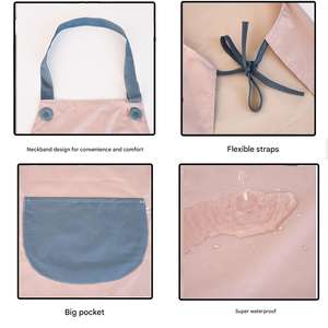 Delantales Hechos a Medida para Cocinas Domésticas: Impermeables, Resistentes al Aceite, de Calidad Profesional, Ropa de Trabajo Ligera para el Verano - Product Image 4