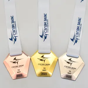 Wholesale Custom Logo Gold Souvenir Sports Gane Running Marathon Medal Award Medal