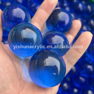 도매 다채로운 PMMA 플라스틱 크리스탈 아크릴 원형 구슬 구체 - Product Image 2