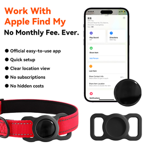 RSH Anti-perte Smart Air Tag avec collier pour animal de compagnie – Étui de protection souple en silicone étanche de haute qualité - Product Image 2