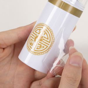 <b>UV</b> Resistant Durable Custom Shape <b>UV</b> Laminate <b>Sticker</b> with Glossy <b>UV</b> Coating for Cosmetic Jars - Product Image 5