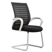 Mobilier de Bureau de Direction Moderne Fauteuil Ergonomique Pivotant en Maille à Dossier Haut en Tissu pour Conférence