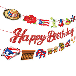 Huancai <span class=keywords><strong>Puerto</strong></span> <span class=keywords><strong>Rico</strong></span> Feliz cumpleaños Banner <span class=keywords><strong>Coqui</strong></span> Rana Guirnalda <span class=keywords><strong>de</strong></span> papel Banderines colgantes <span class=keywords><strong>para</strong></span> suministros <span class=keywords><strong>de</strong></span> fiesta <span class=keywords><strong>de</strong></span> cumpleaños puertorriqueños - Product Image 2