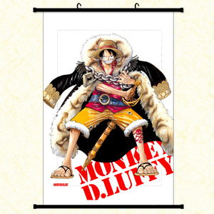 Póster Retro de Lona de 30x45 cm con Diseño de Anime de Piratas del Sombrero de Paja, <span class=keywords><strong>Luffy</strong></span>, Zoro, ACE, <span class=keywords><strong>One</strong></span> <span class=keywords><strong>Piece</strong></span>, Se Busca - Product Image 1