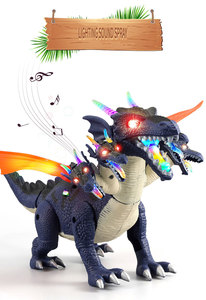 Jouet pour enfants dinosaure électrique cinq Dragons volants son et lumière marche balançoire modèle jouet - Product Image 5