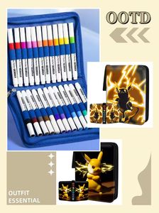 Classeur de cartes à collectionner POKENON de luxe personnalisé à fermeture élastique Produits de classement Cartes de visite MARQUEURS SAC multi-thèmes fabriqués en Chine - Product Image 2