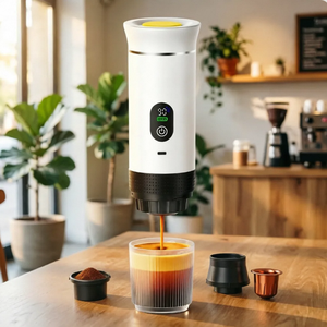 Cafetera Portátil 3 en 1 para Auto, Compatible con Cápsulas y Café Molido, Máquina de Espresso con Extracción de Alta Presión de 20 Bares - Product Image 2