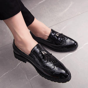 Chaussures habillées pour hommes style britannique, mocassins polyvalents pour affaires, confortables, à semelle épaisse, multicolores, lumineuses, printemps, été, automne - Product Image 3