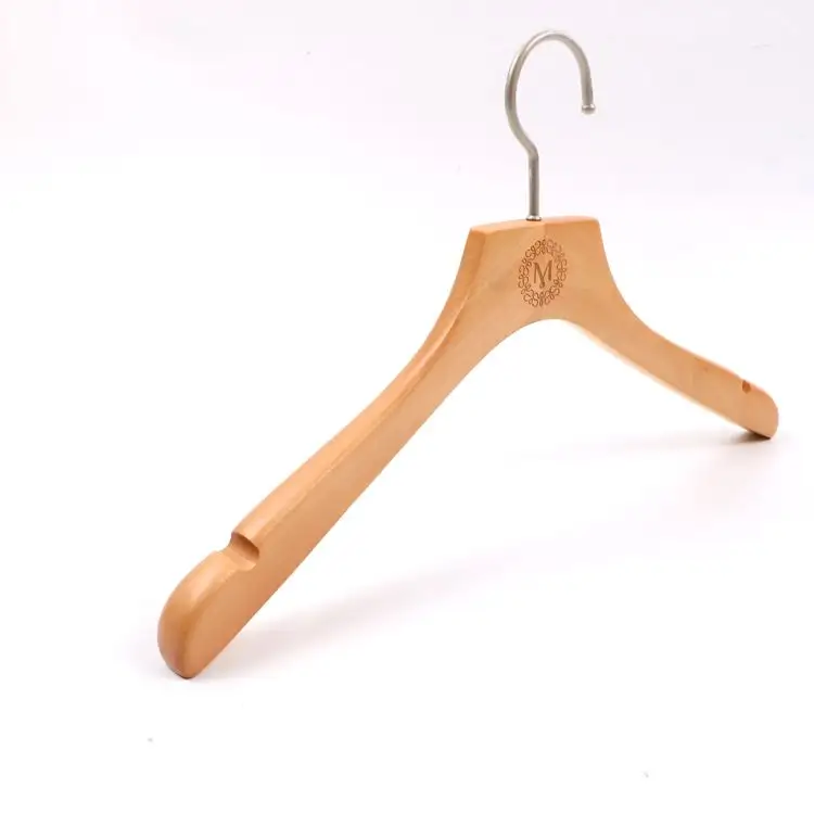 Bestseller Pack Coat Hangers For Cloths Wholesale Wood Hanger Small Moq Logo Wooden Hangers