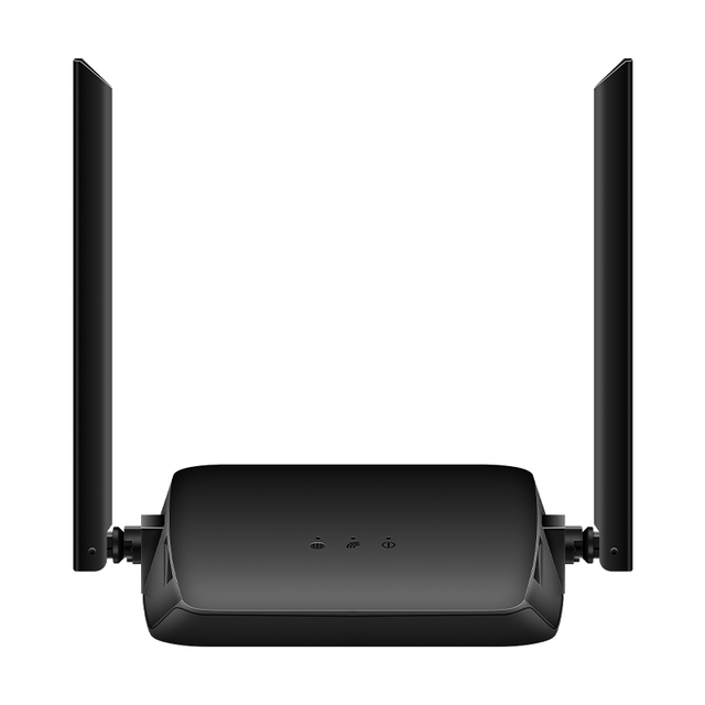 300Mbps 2*High Gain Antennas Single 2.4GHz N300 Wireless Router QoS Through-Wall for Home Office Use With 5 Ports