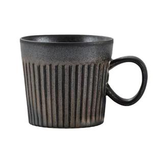 170 ml lignes droites <span class=keywords><strong>noir</strong></span> marron Caffe <span class=keywords><strong>Latte</strong></span> poignées tasse à café en argile arabe tasse en argile pour café - Product Image 5