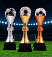 Trophée en métal en forme de coupe, design personnalisé, or, pour événements sportifs (football/volley-ball) - Vente en gros